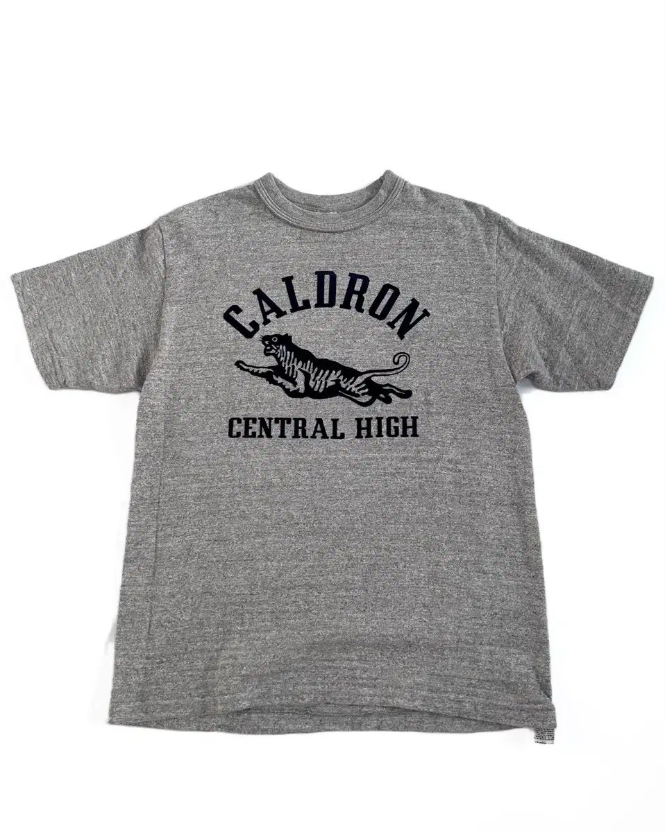 M) ウエアハウス フロッキー プリント Tシャツ CALDRON 4601