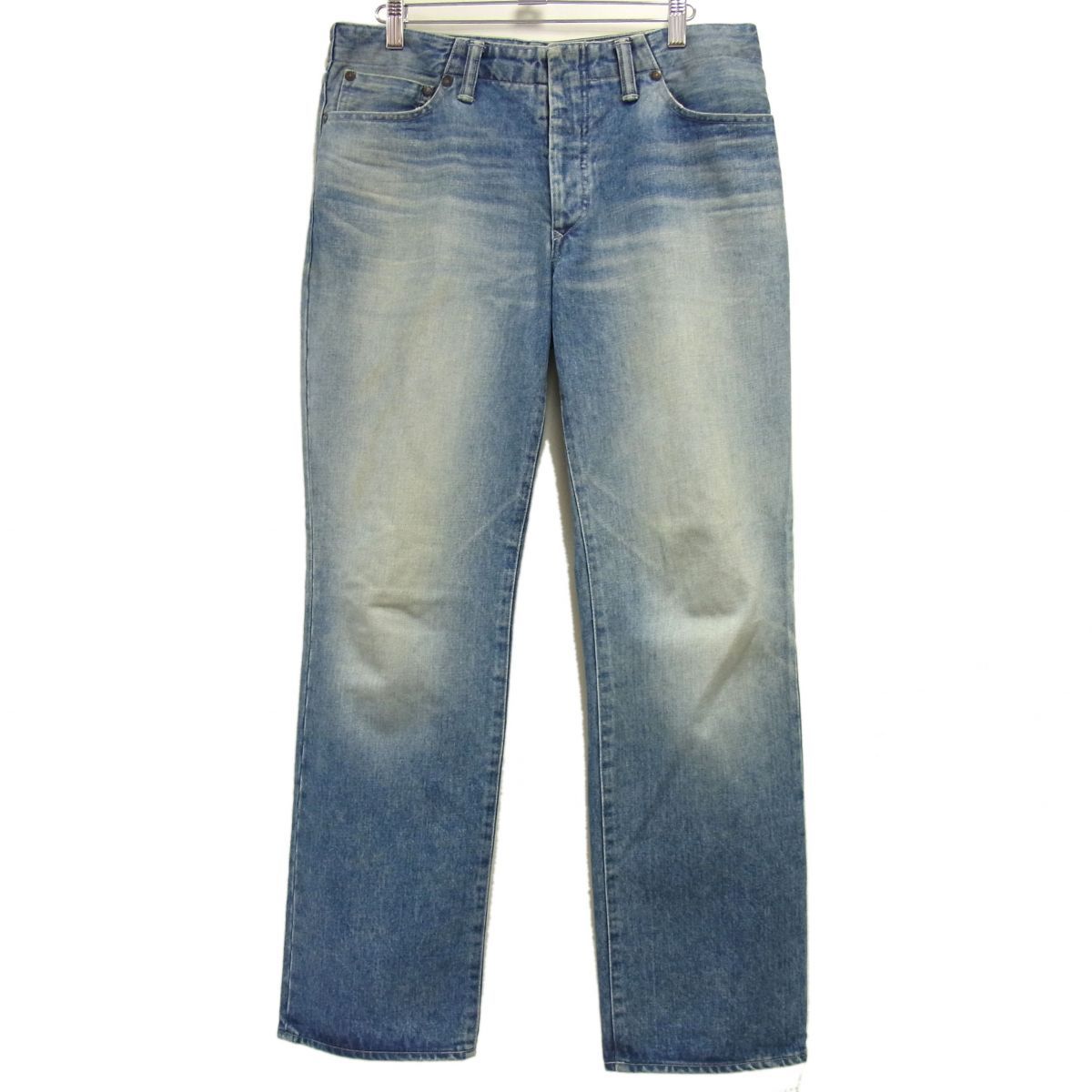 定価28,600円☆OLD JOE&CO. オールドジョー 15AW ヘビーデニム テーパード ジーンズ パンツ ボタンフライ 日本製 メンズ ヴィンテージ加工