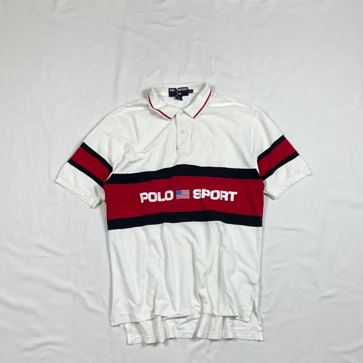 90s POLO SPORT ポロスポーツ Spellout 半袖ピケTシャツ