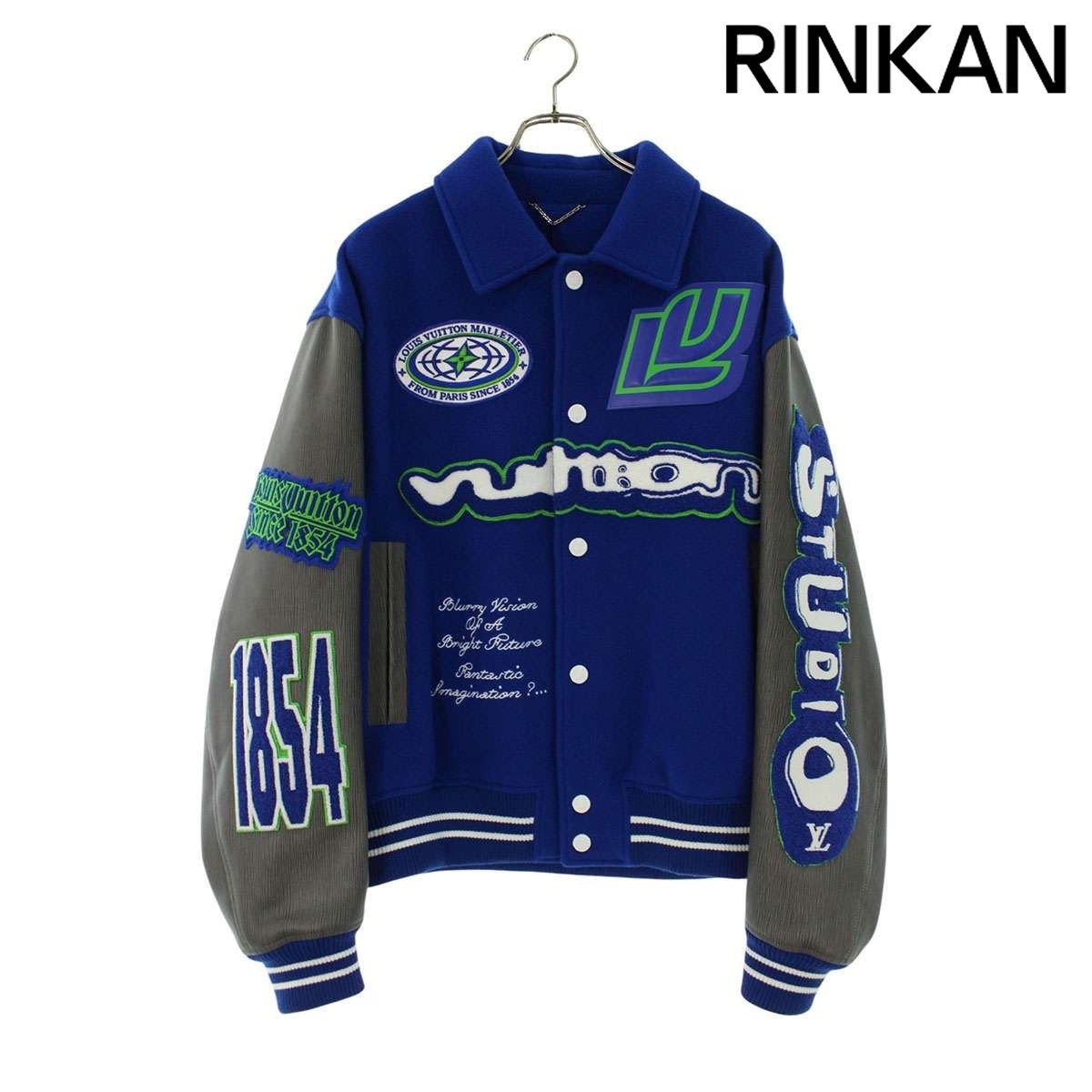 ルイヴィトン 23AW RM232 CAW HPL66E 袖レザー切替バーシティジャケットブルゾン メンズ 52 201,125円