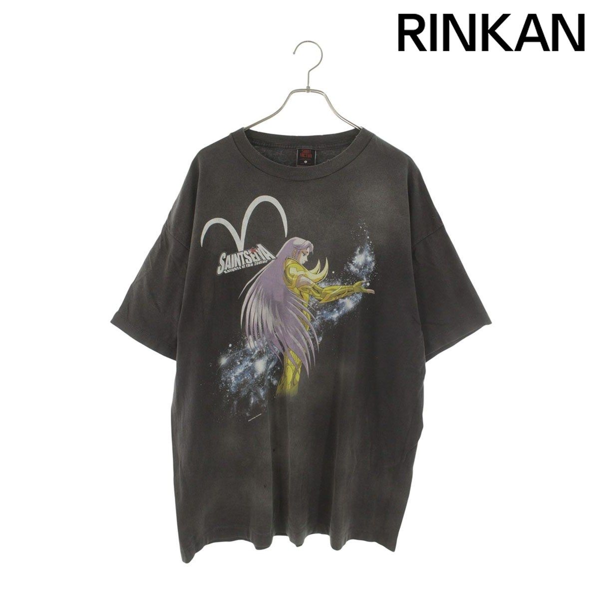 セントマイケル 24SS SM-YS8-0000-C27 ヴィンテージ加工アニメプリントTシャツ メンズ XXL