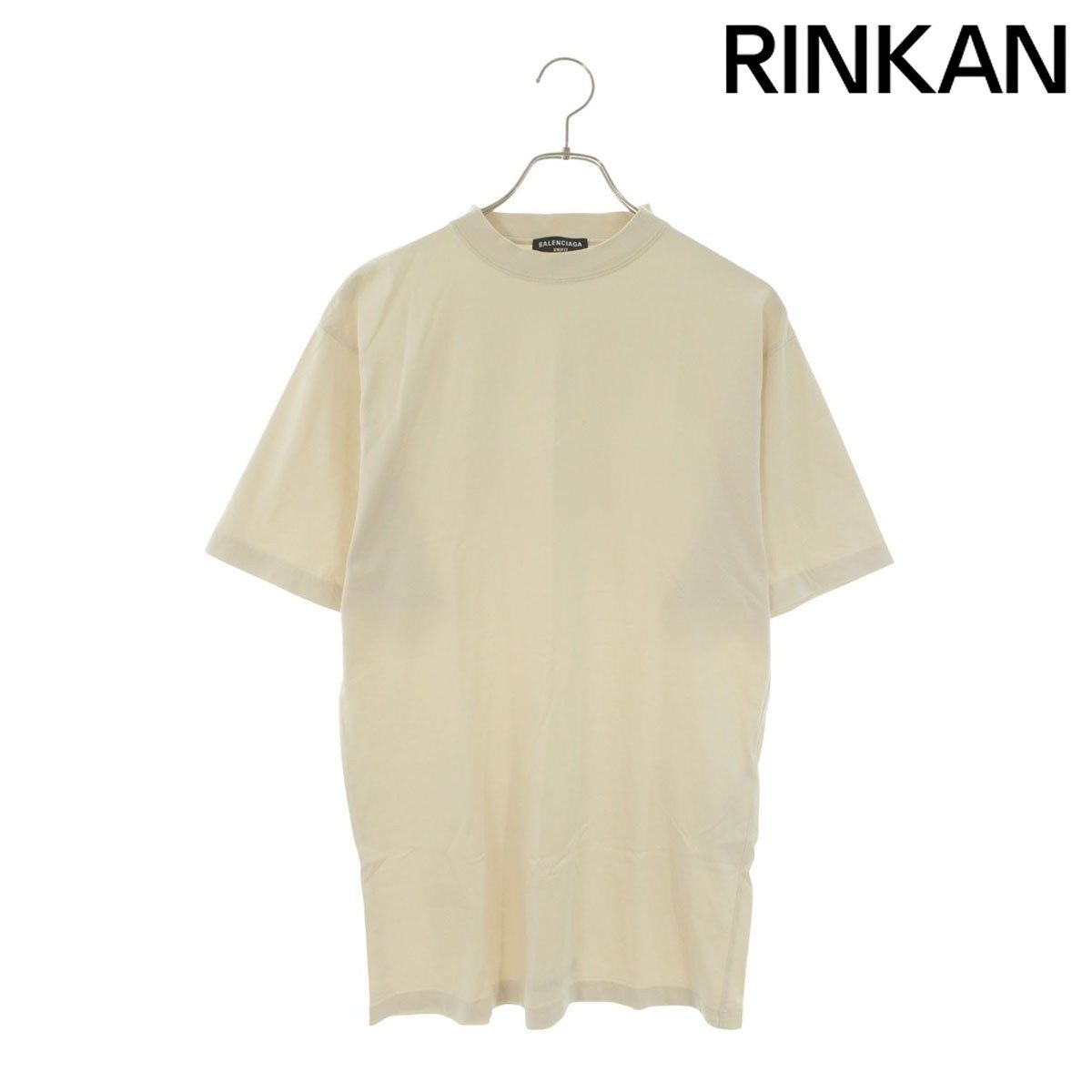 バレンシアガ 681045 TLVH9 バック裾ロゴ刺繍Tシャツ メンズ 1