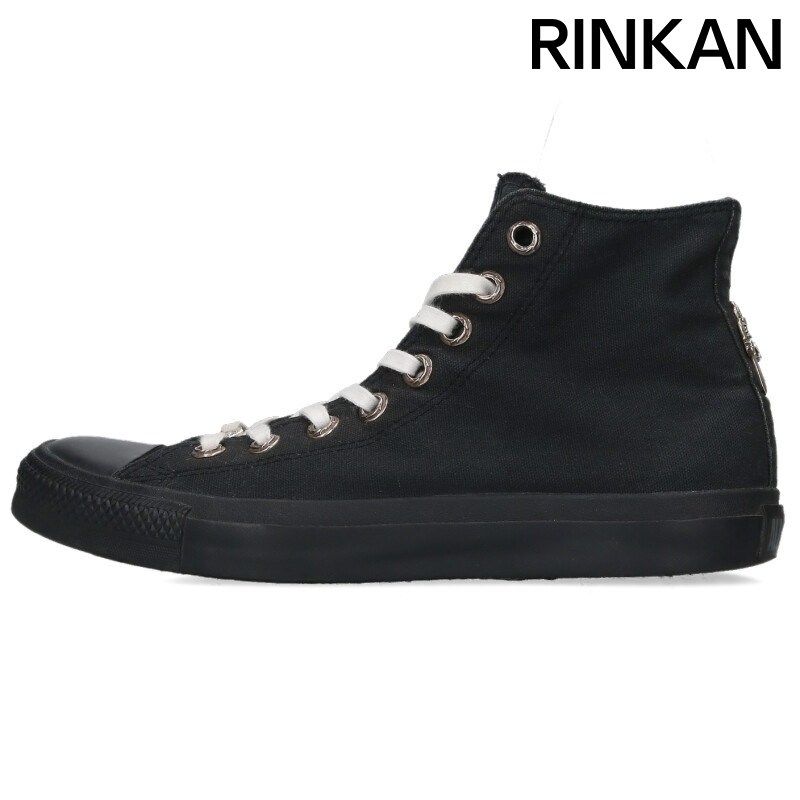 クロムハーツ CH CONVERSE CANVAS シルバー装飾キャンバスハイカットスニーカー メンズ 27cm