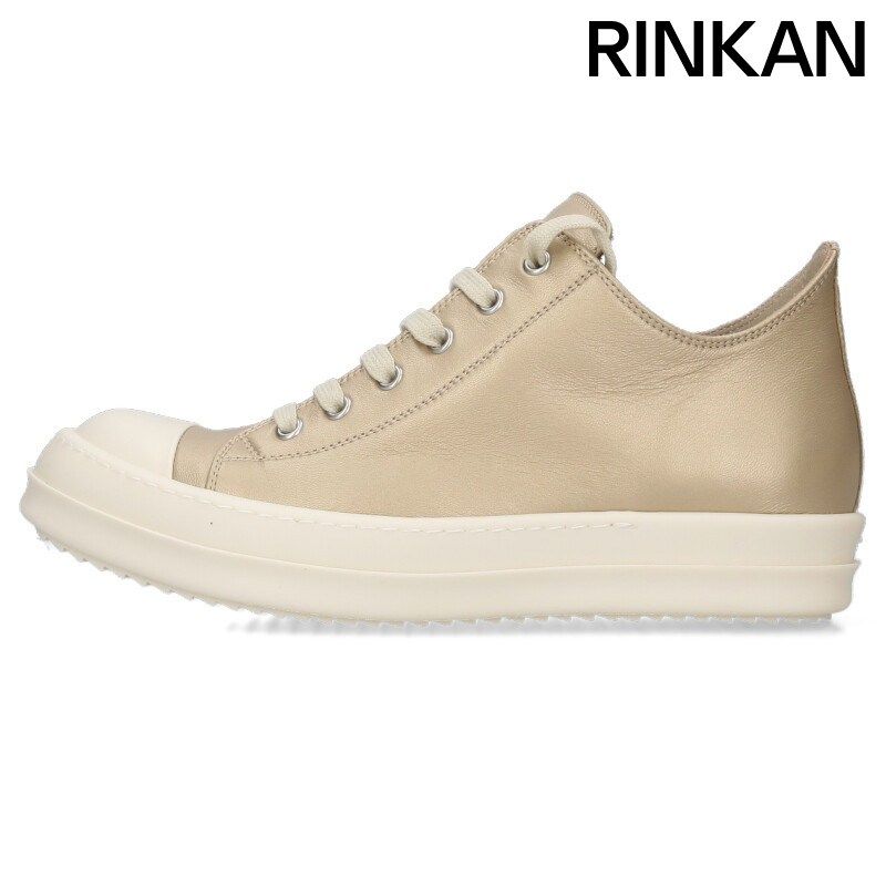 リックオウエンス RAMONS LOW ラモーンズレザーローカットスニーカー メンズ 41
