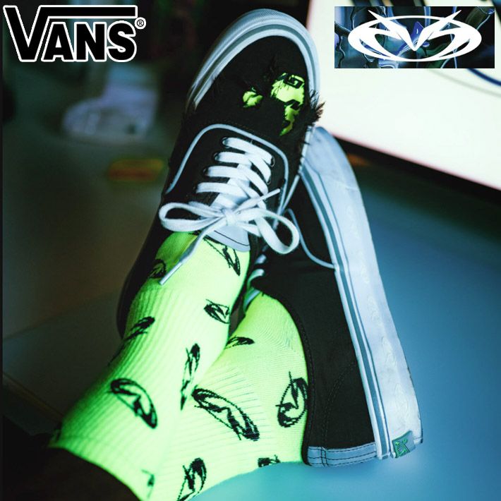VANS ヴァンズ バンズ GUCCIMAZE グッチメイズ コラボ Lx Authentic 44 DL オーセンティック GREEN GECKO/BLACK VN000Z64HS3 スニーカー シューズ 靴 おしゃれ メンズ