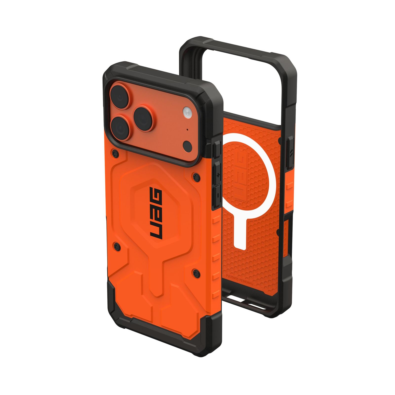 URBAN ARMOR GEAR UAG iPhone 17 Pro Max用 ケース パスファインダー - MagSafeミリタリーグレードの保護カバーと互換性があり、オレンジ [パスファインダー - オレンジ]
