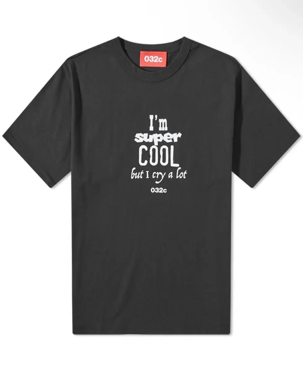 032c CRY 半袖Tシャツ ブラック