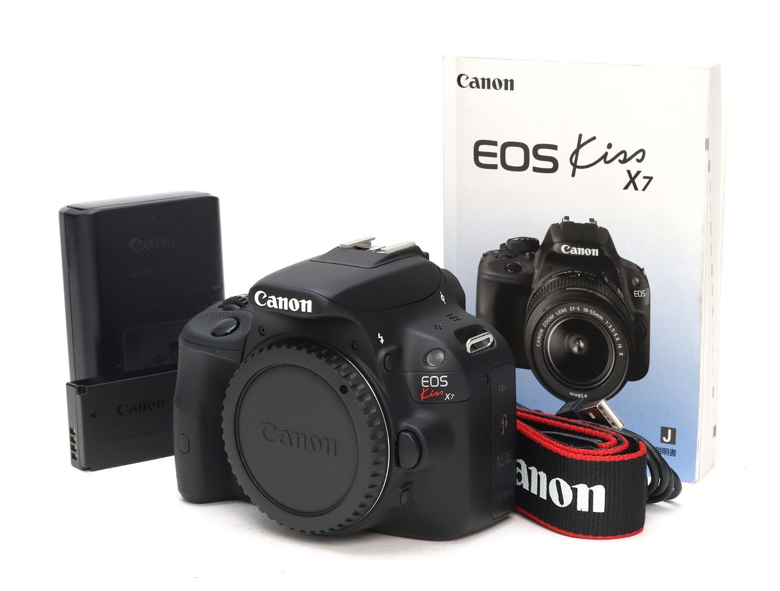 AA- (極上品) Canon キヤノン EOS Kiss X7 ボディ シャッター数 2,535枚 初期不良返品対応 66-43