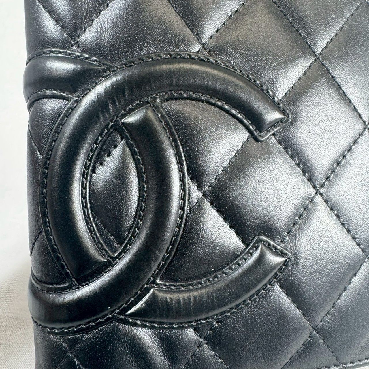 美品】CHANEL シャネル カンボンライン フラップ ロング 二つ折り 長