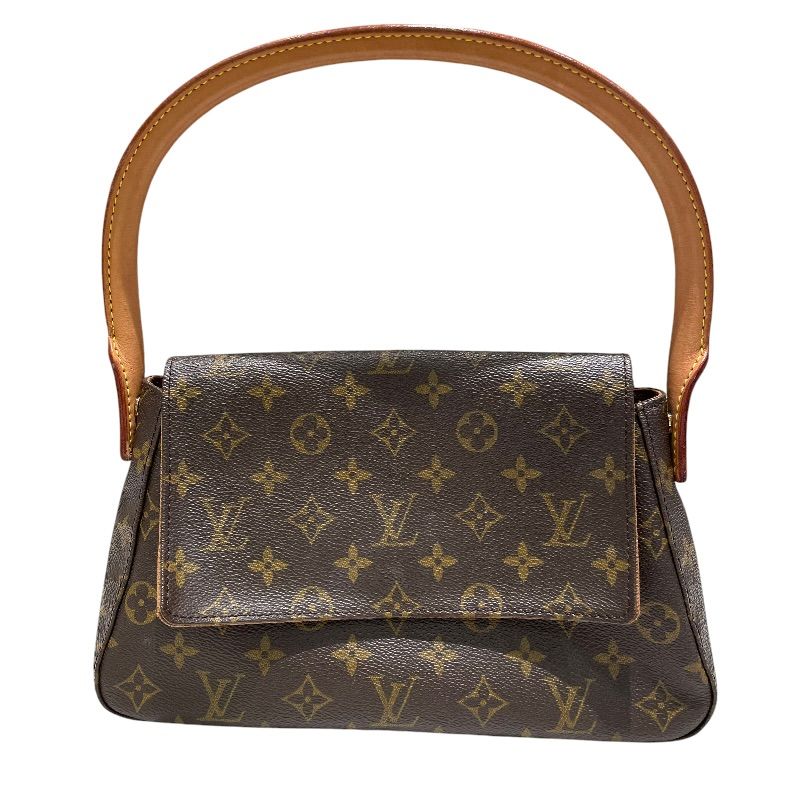 ルイ・ヴィトン LOUIS VUITTON ミニルーピング M51147 ブラウン PVC レディース ハンドバッグ
