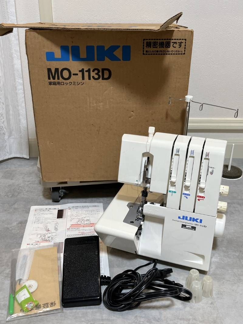 JUKI MO-113D 家庭用ロックミシン ロックミシン 動作確認済み