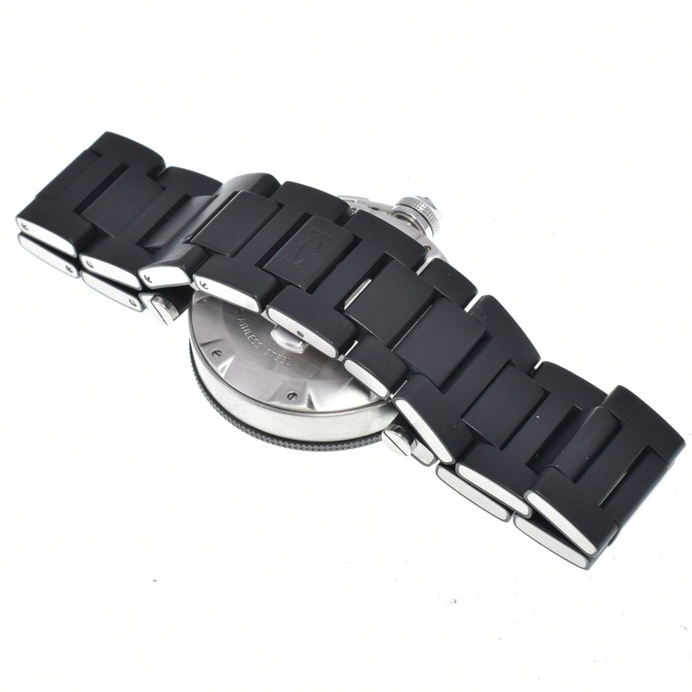 カルティエ CARTIER W31077U2 パシャ シータイマー SS/ラバー ブラック 