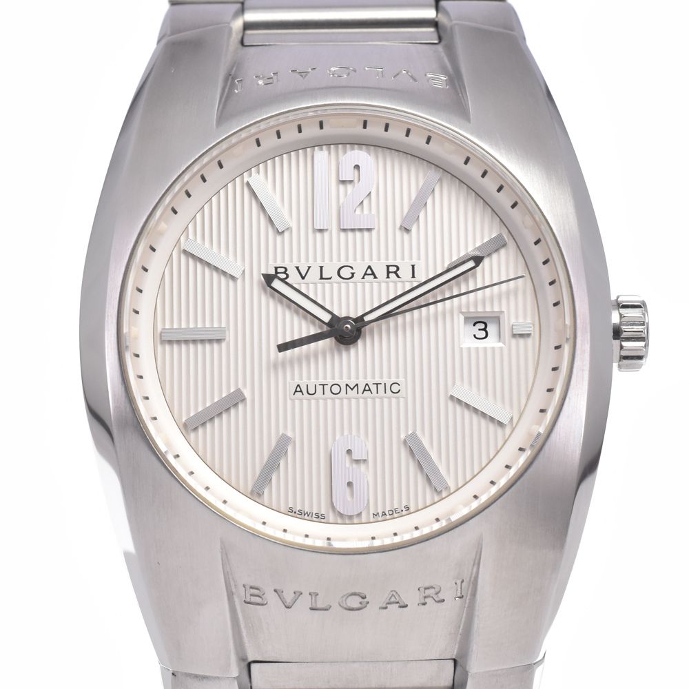 ブルガリ BVLGARI EG40S エルゴン デイト シルバー 自動巻き メンズ 美品 腕時計 L#148289