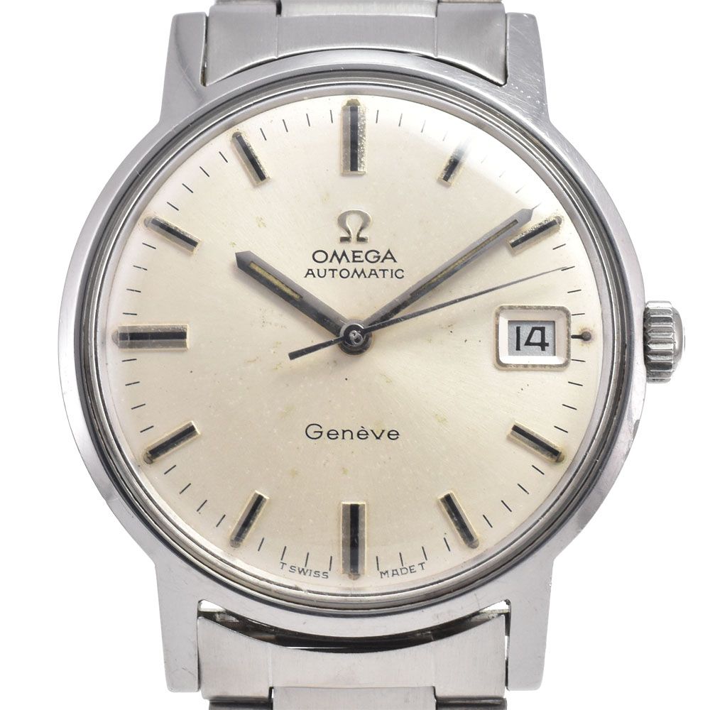 オメガ OMEGA 166.070 ヴィンテージ ジュネーブ Cal.565 シルバー 自動巻き メンズ 腕時計 L#148145