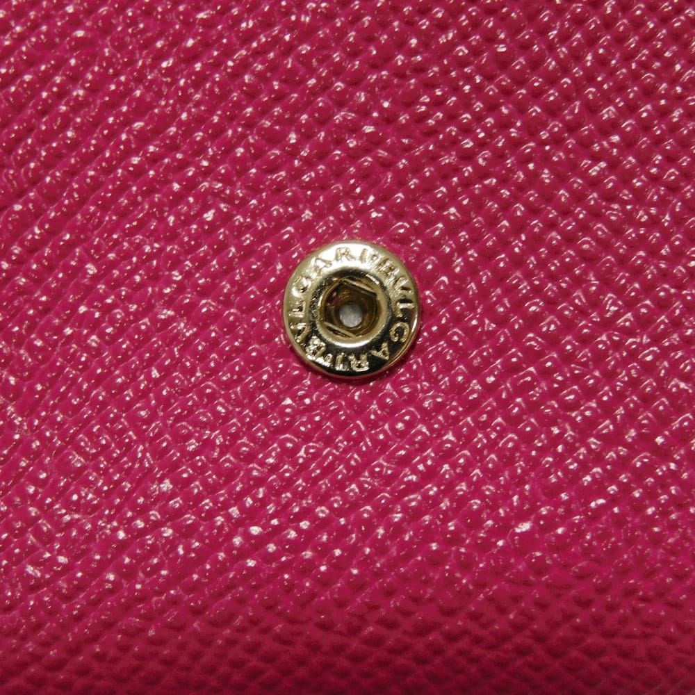 BVLGARI ブルガリ クリップ コンパクト ウォレット フューシャ