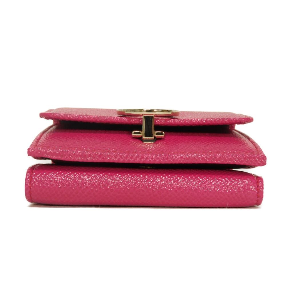 BVLGARI ブルガリ クリップ コンパクト ウォレット フューシャ