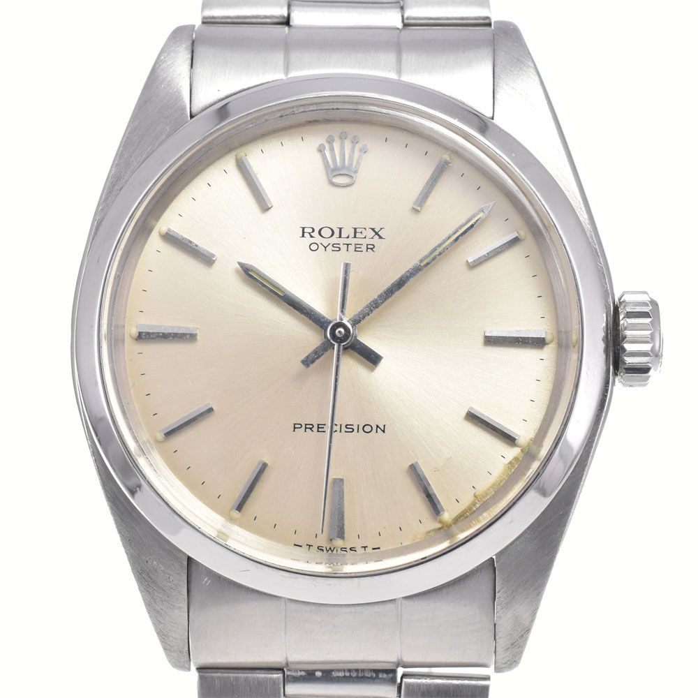 ロレックス ROLEX 6426 ヴィンテージ オイスター プレシジョン Cal.1225 シルバー 手巻き メンズ 腕時計 L#147358