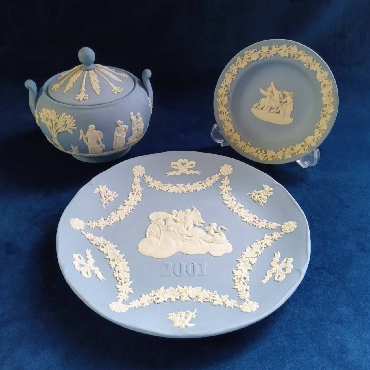 ウェッジウッド Wedgwood ジャスパーウェア シュガーポット・プレート