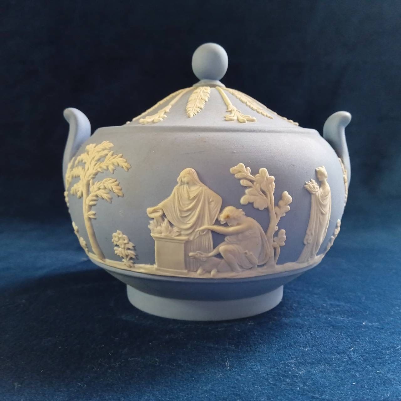 ウェッジウッド Wedgwood ジャスパーウェア シュガーポット・プレート