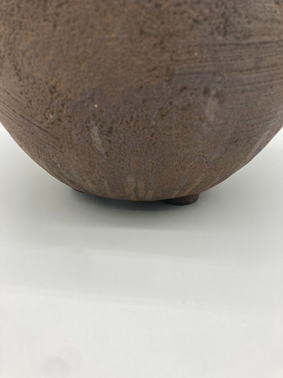 8-0610-13 風炉釜 火鉢 鋳鉄 鉄器 アンティーク釜 鉄 茶釜 茶道具 重量