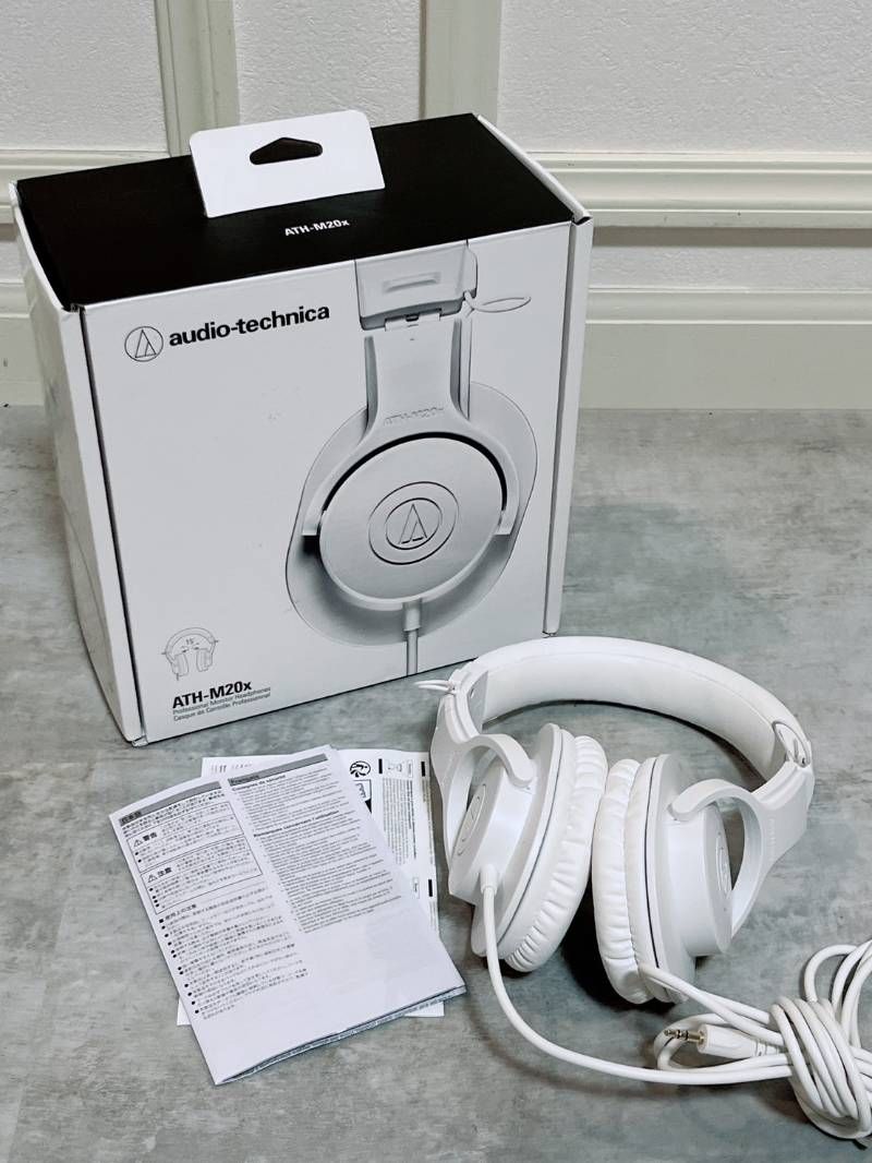 美品 audio-technica オーディオテクニカ ヘッドホン 有線 ATH-M20x