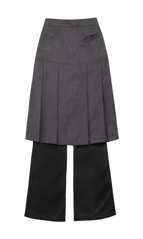オホス エポレット スカート パンツ Jersey Pleats Skirt Pants
