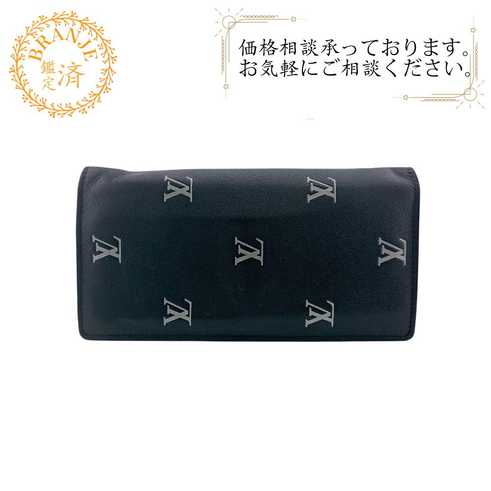 ルイヴィトン ポルトフォイユ　ブラザNM ブラゾン 二つ折り財布