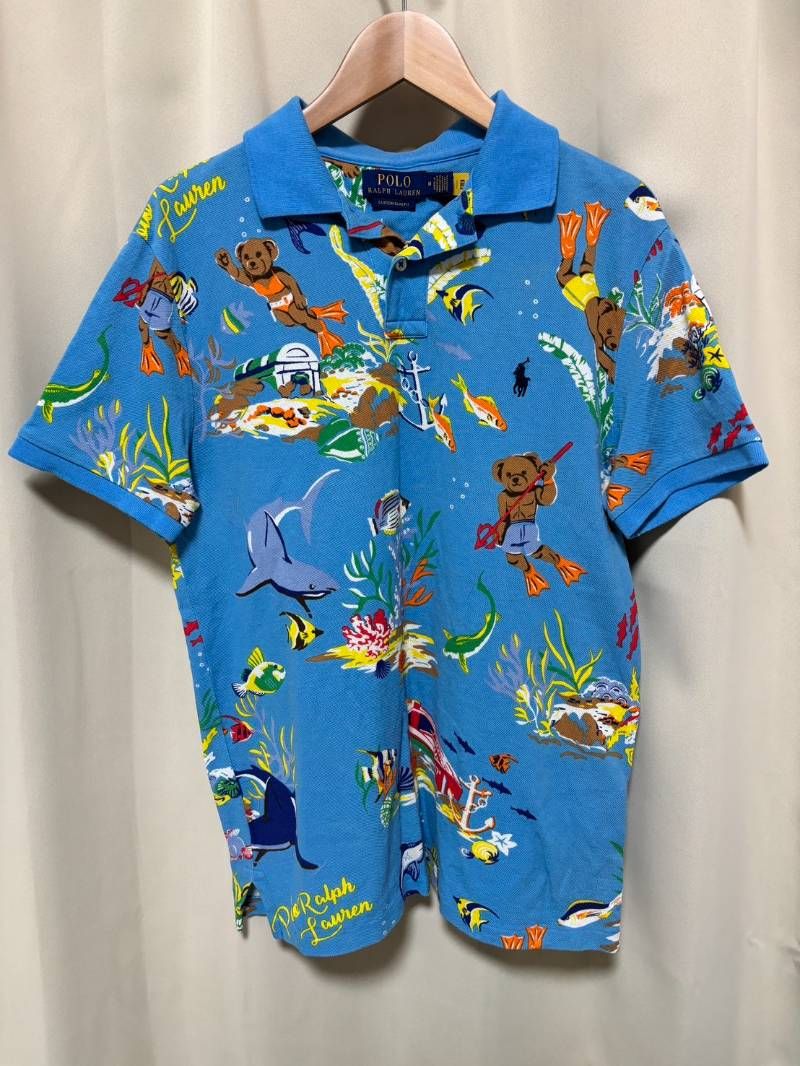 ポロ ラルフローレン ポロシャツ ベアー CUSTOM SLIM FIT