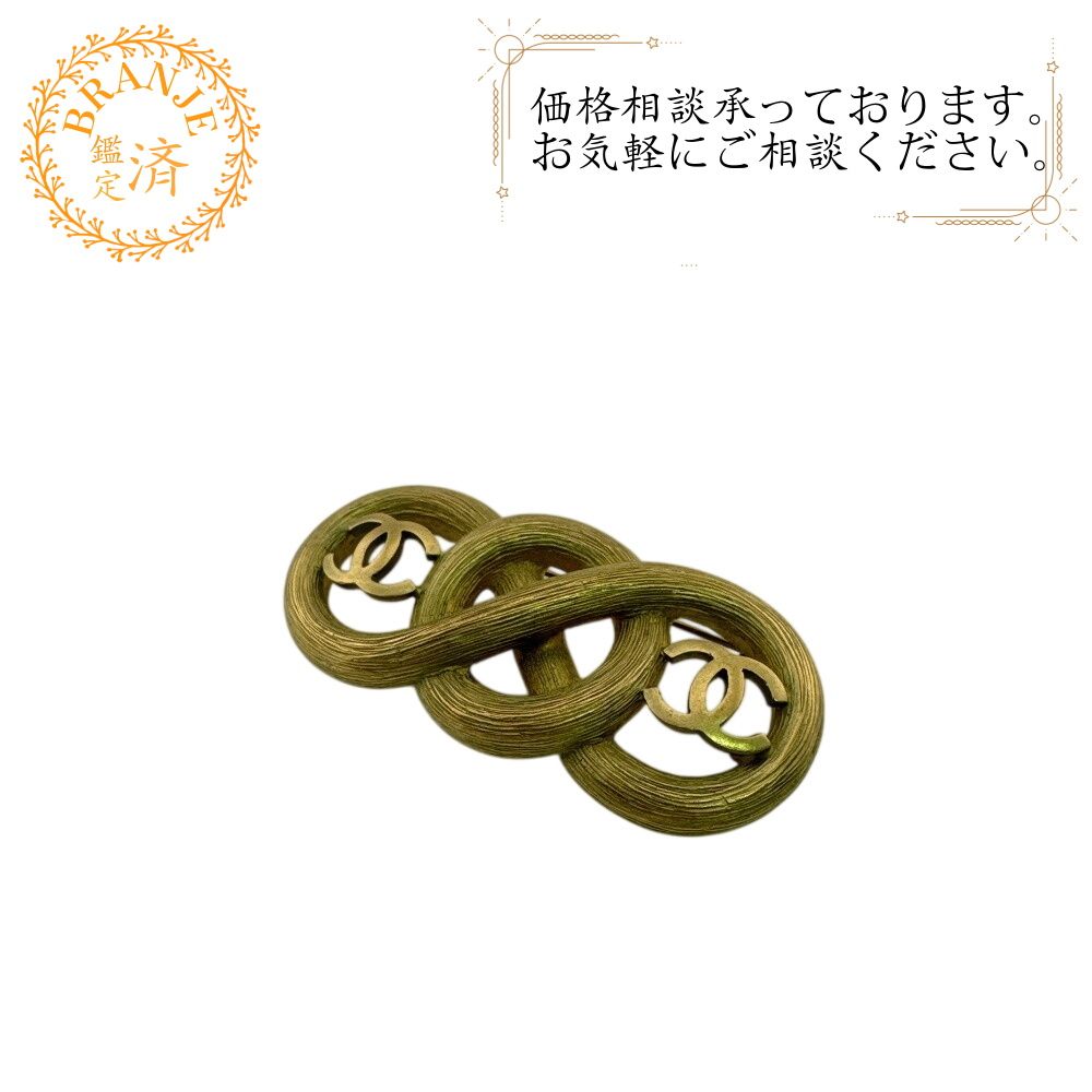 シャネル ピン ヴィンテージ 1995 クルーズコレクション インフィニティ ココマーク ブローチ ブローチ