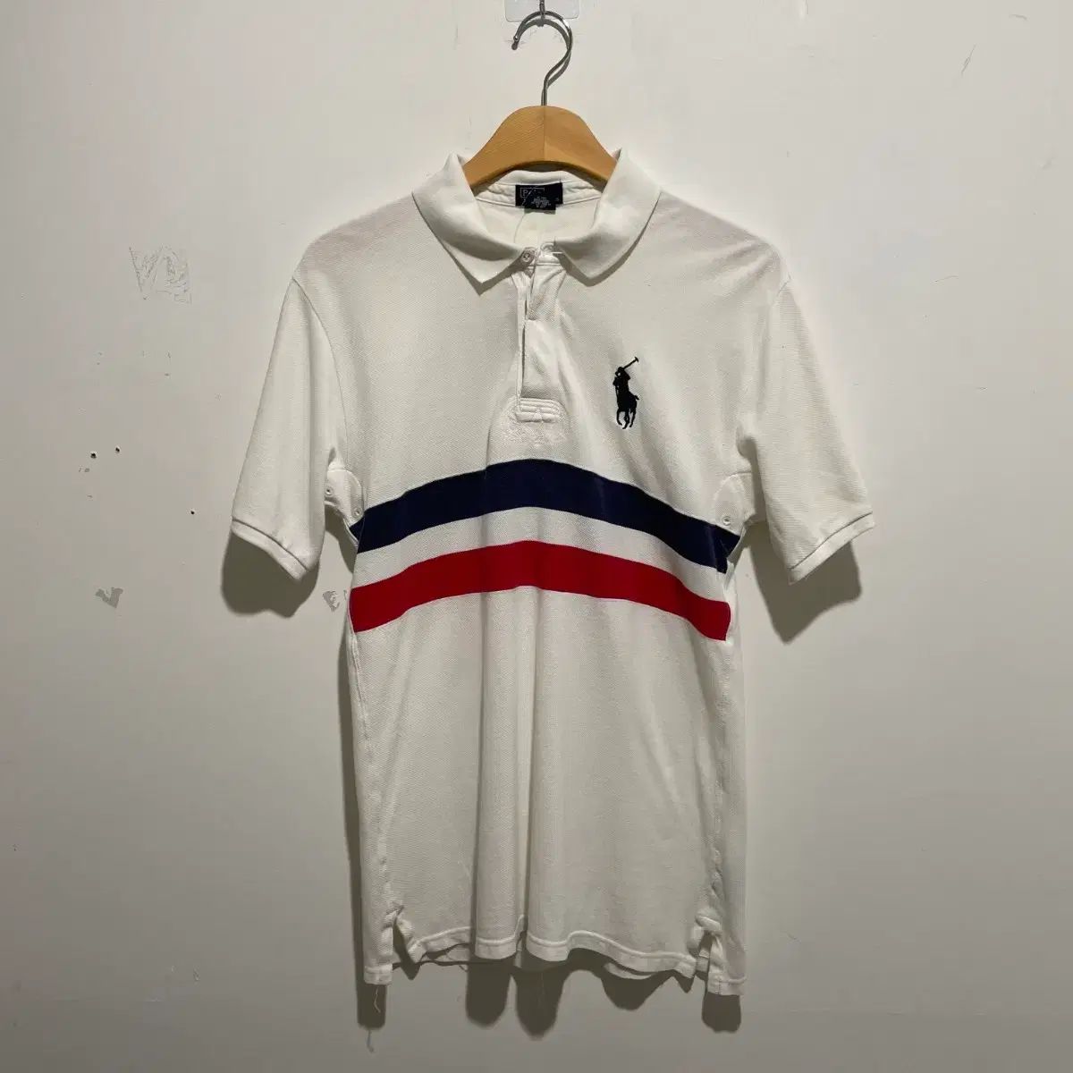 ポロ ラルフローレン ビックポニー カラーTシャツ 白