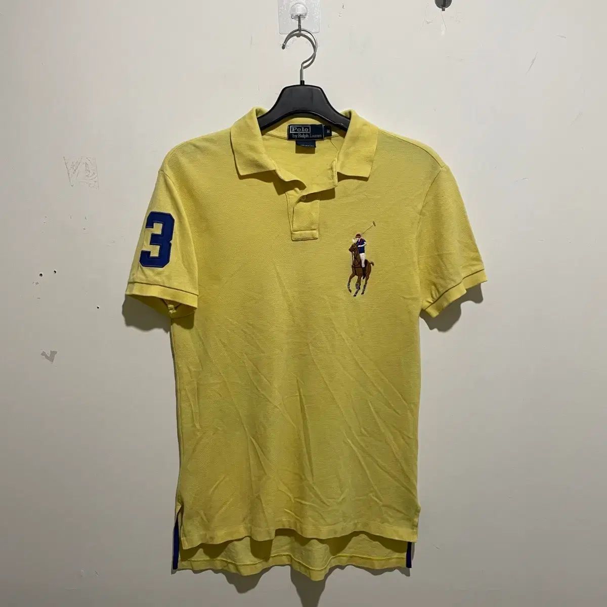 ポロ ラルフローレン ビックポニー 半袖 カラーTシャツ イェロー