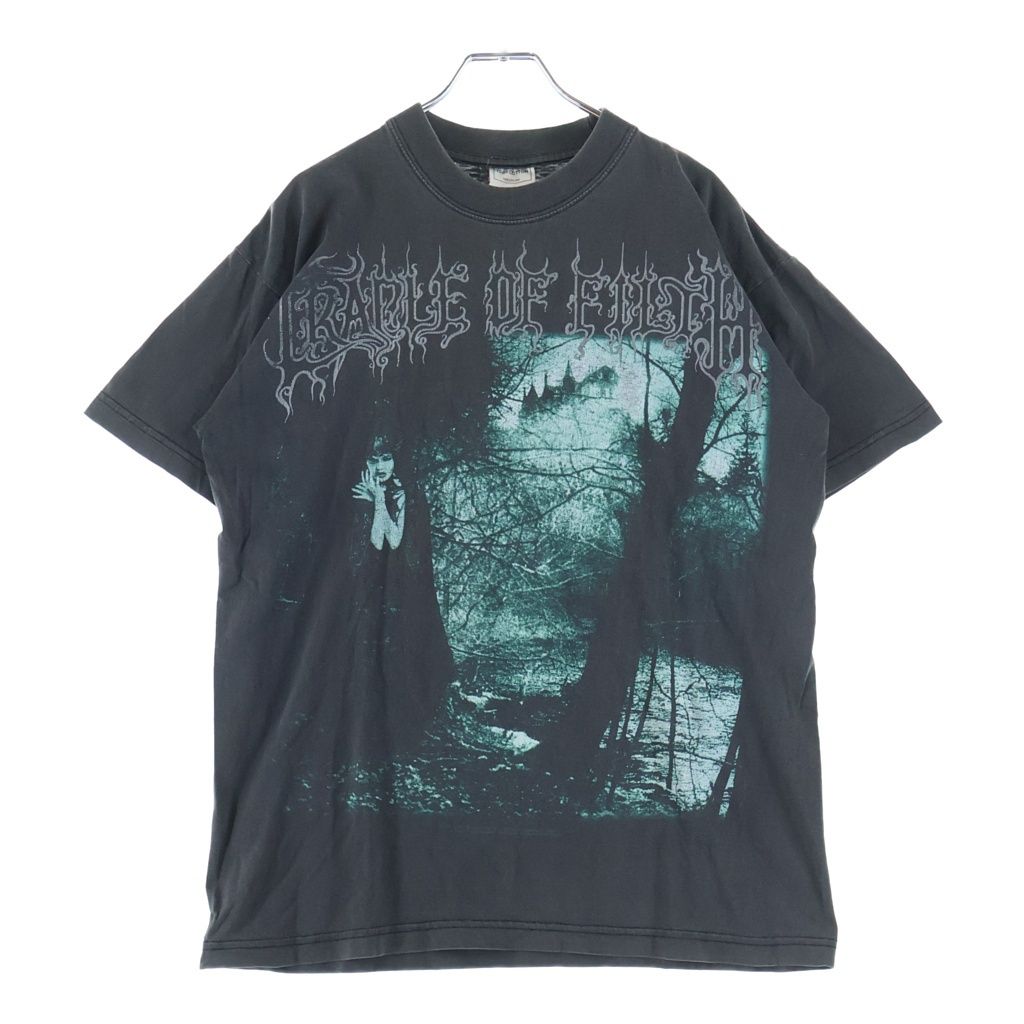 VINTAGE (ヴィンテージ) 90S CRADLE OF FILTH 1996 DUSK AND HER EMBRACE Tee EURO クレイドル オブ フィルス フロントフォト プリント半袖Tシャツ ユーロ タグ ブラック