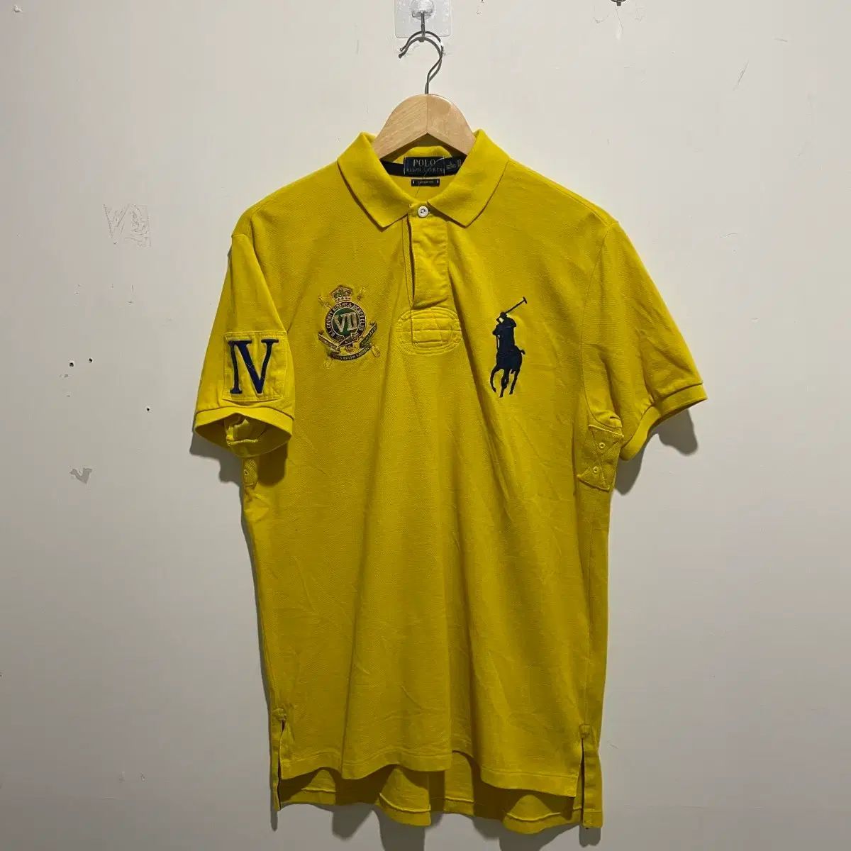 ポロ ラルフローレン ビックポニー 半袖 カラーTシャツ イェロー