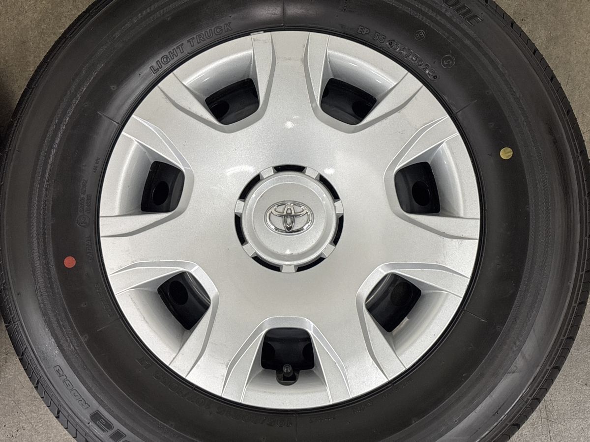 2025年製 超バリ溝 美品】トヨタ 200 ハイエース 純正 15in 6J+35