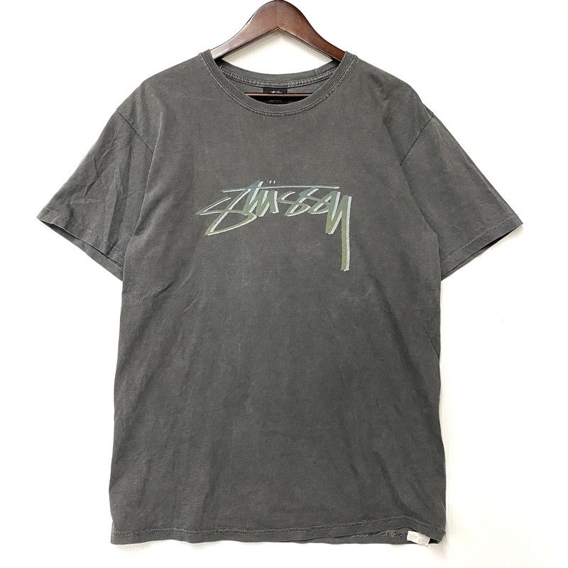 【中古品】 STUSSY ステューシー メキシコ製 CENTER LOGO BACK SURFMAN PRINT SS TEE センター ロゴ バック サーフマン プリント ショートスリーブ Tシャツ トップス 【142-260610-kh-07-izu】