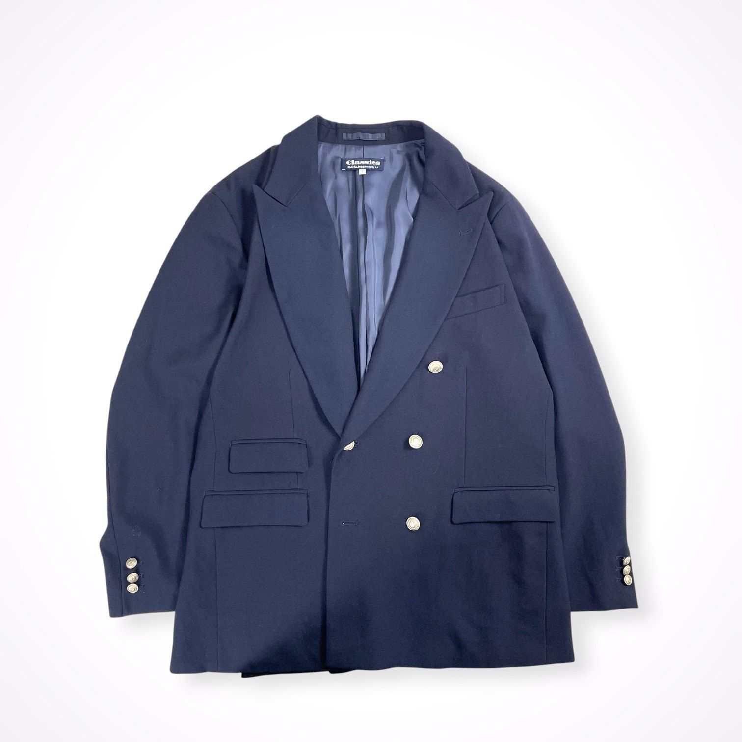 CAHLUMN / Merino WooL Saxony Double Breasted Blazer 1.1 参考定価：45,400+tax SIZE:L