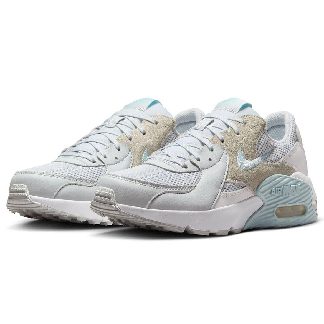 [ナイキ] エア マックス エクシー W AIR MAX EXCEE ピュアプラチナム/グレイシャーブルー/ベージュ CD5432-013 24.0cm [24.0 cm]