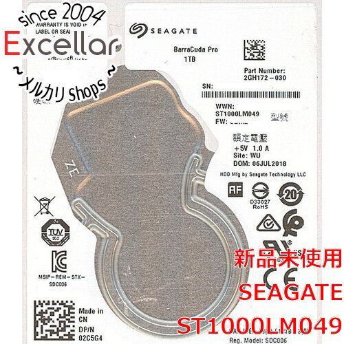[bn:9] SEAGATE ノート用HDD 2.5inch　ST1000LM049 1TB 7mm
