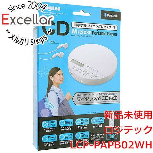 [bn:3] ロジテック　Bluetooth搭載 ポータブルCDプレーヤー　LCP-PAPB02WH
