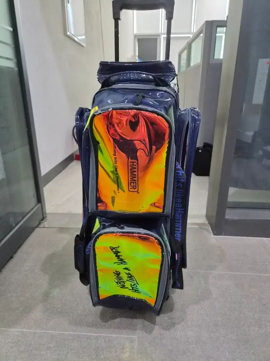 中古 ボーリングバッグ ハンマー 3 ボール ローラーバッグ