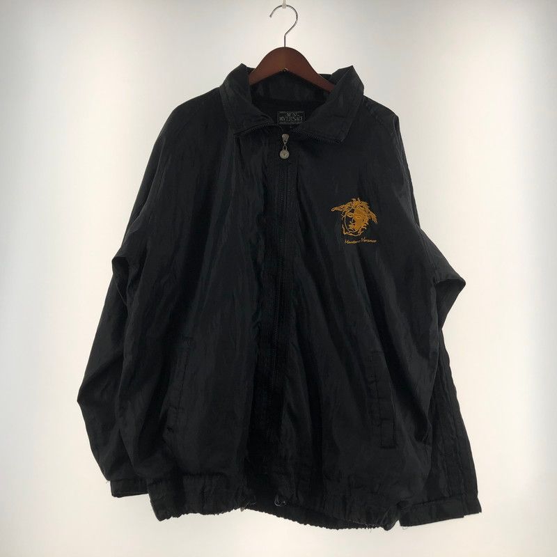 【中古品】 M.VERSAGE エム・ヴェルサーチェ 90's LOGO ZIP UP JACKET 90年代 ロゴ ジップ アップ ジャケット ライトアウター 【141-260610-sa-08-tei】