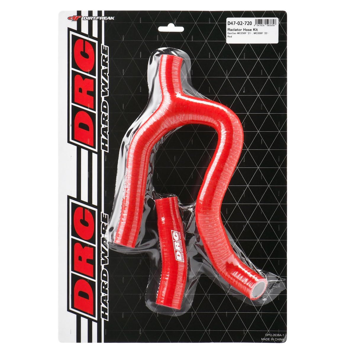新品 ディーアールシー(DRC) GASGAS MC250F '21-23 MC350F '22-23 ラジエターホースキット 多層構造 高耐圧 高耐熱 -40度から260度対応 F6078