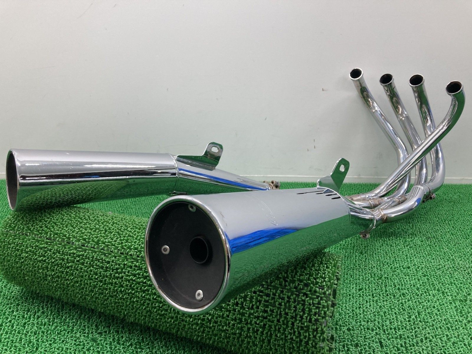 SITO製CBX400F マフラー TPSI2548 社外 中古 NC07 スチール メガホンマフラー Kh