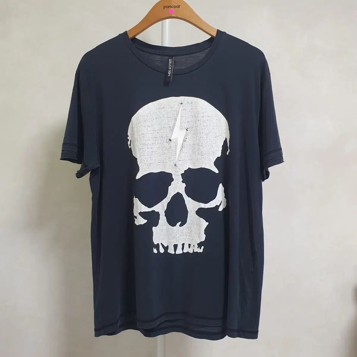 90-95/S-M ニール バレット スケルトン(ドクロ) Tシャツ