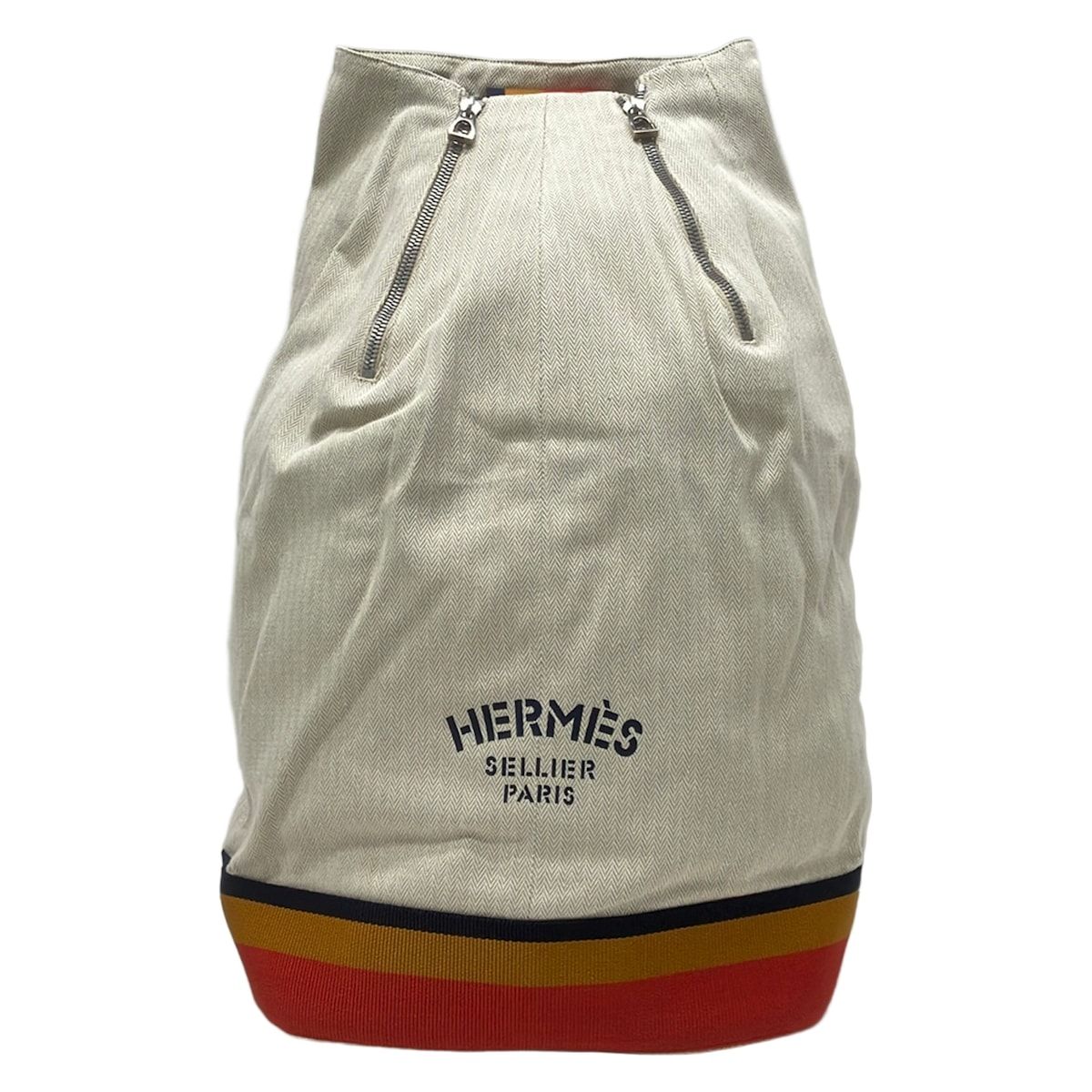 HERMES(エルメス) ワンショルダーバッグ キャバリエ ベージュ×マルチ コットン