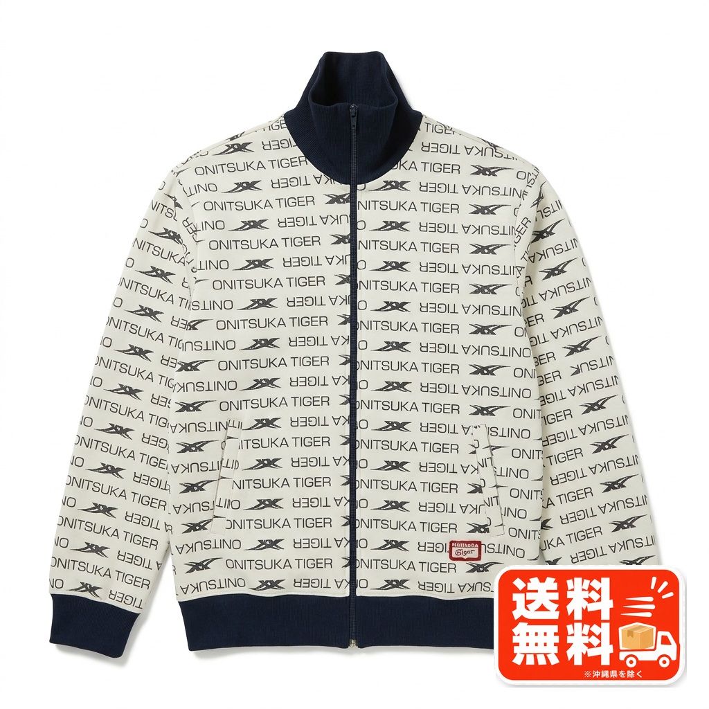 Onitsuka Tiger オニツカタイガー 総柄 トラックジャケット M Champion風