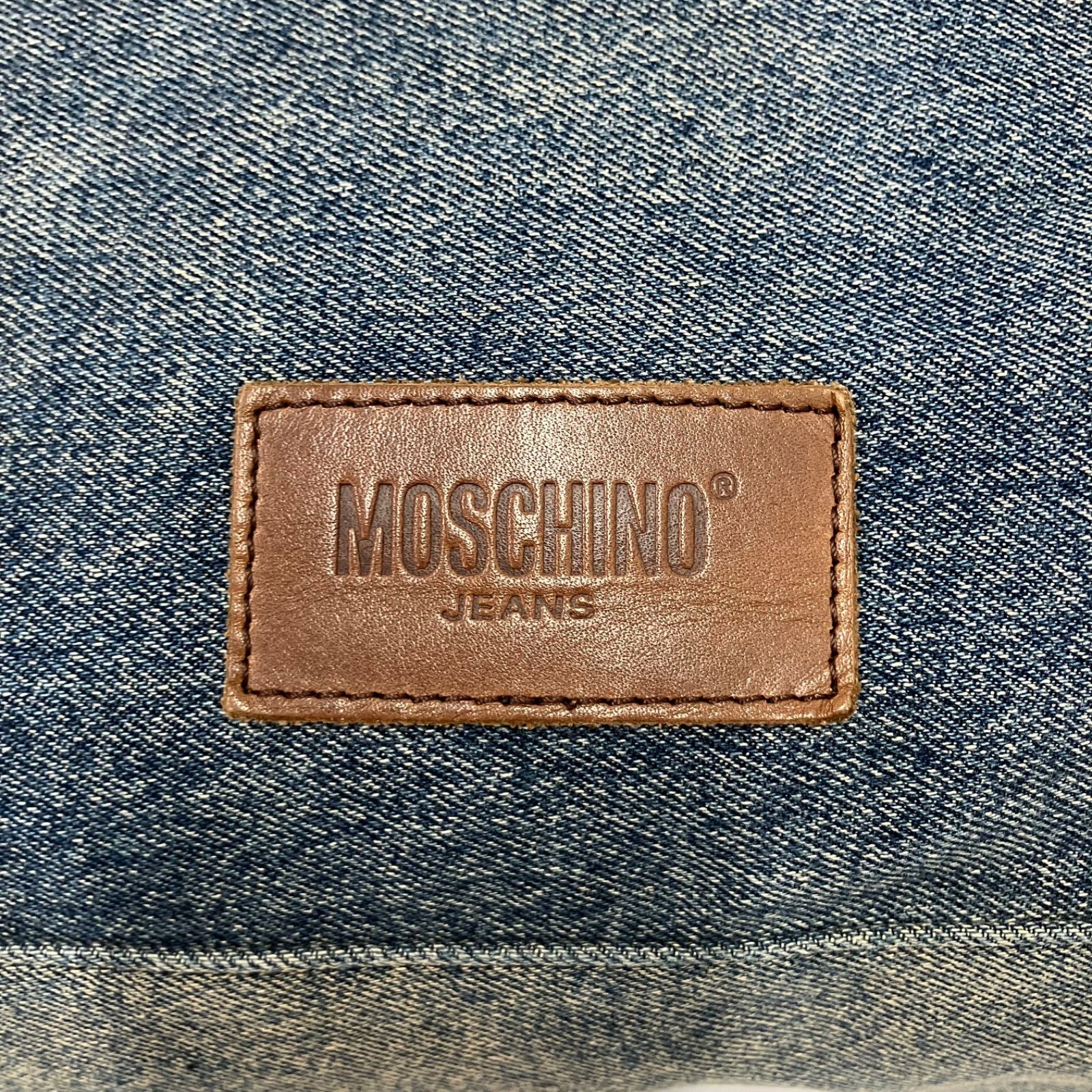 4763 MOSCHINO JEANS モスキーノ ジーンズ トートバッグ ハンドバッグ 
