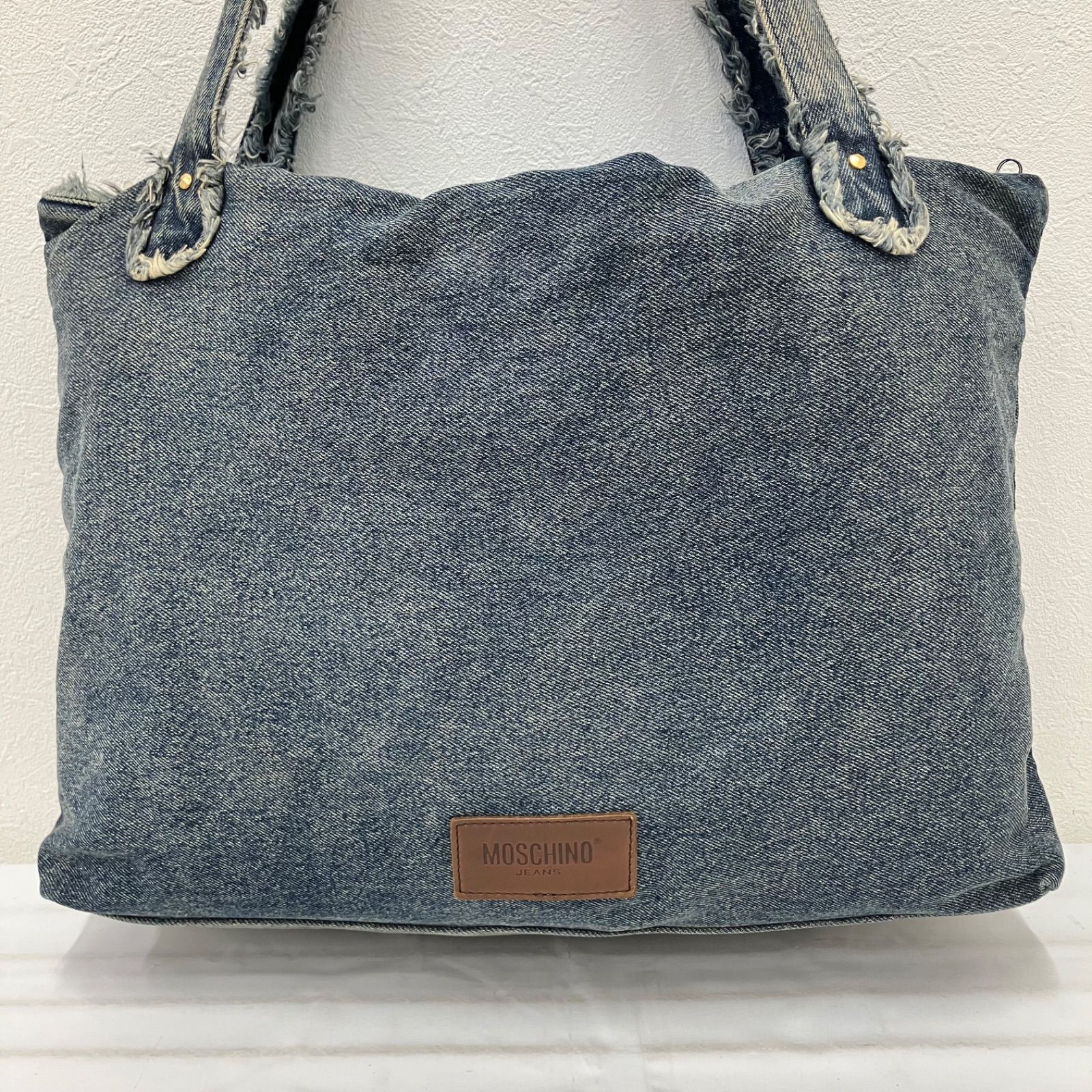 4763 MOSCHINO JEANS モスキーノ ジーンズ トートバッグ ハンドバッグ 