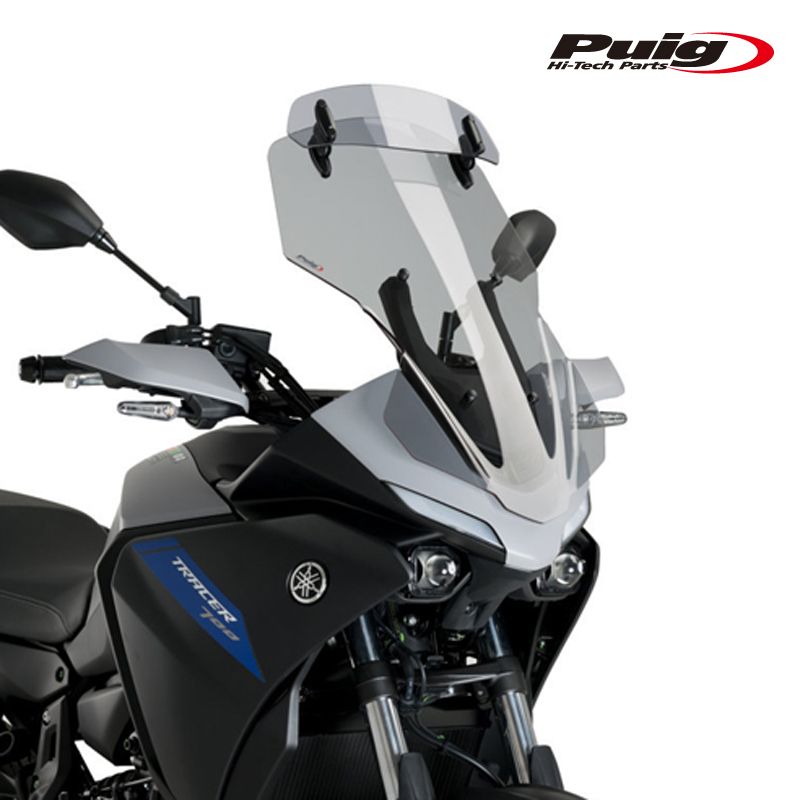 Puig 20435H TOURING SCREEN WITH VISOR [SMOKE] YAMAHA TRACER 7/GT(21-24) TRACER 700/GT(20) プーチ ツーリングスクリーン バイザー付き