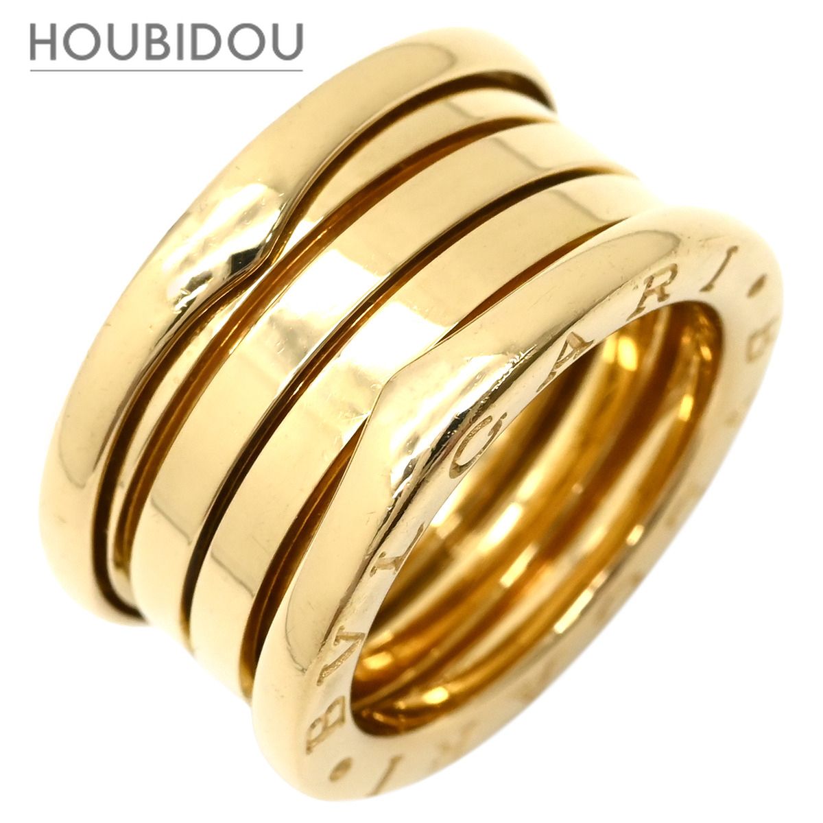 ブルガリ BVLGARI リング 指輪 ビーゼロワン B-zero1 4バンドリング イエローゴールド #49(JP9) Au750 18K 18金 YG 7.5号 323541【中古】